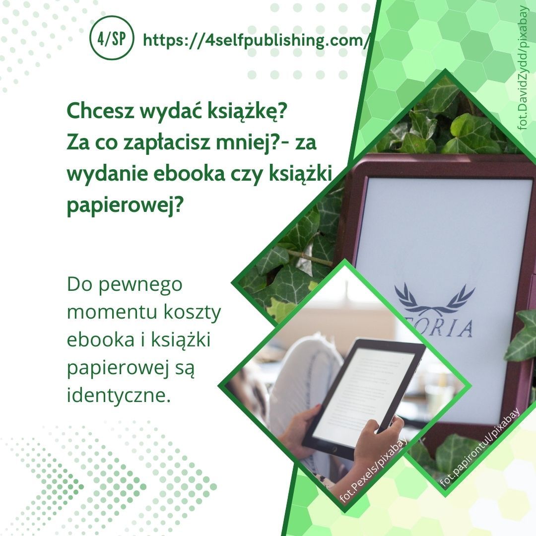 Chcesz wydać książkę? Za co zapłacisz mniej, za wydanie ebooka czy książki papierowej?